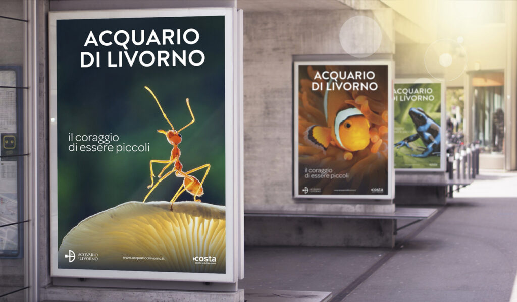 Acquario di livorno cartellonistica